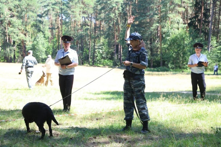 Полицейский-кинолог с собакой Адель из Саратова стала одной из лучших в России