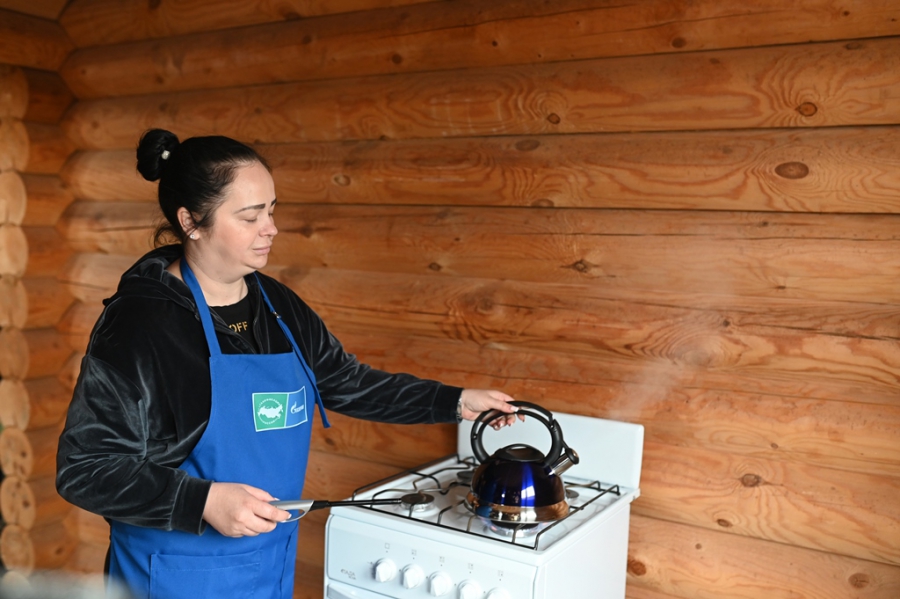 В Энгельсе дом многодетной семьи подключен к сетевому газу в рамках Петербургского международного газового форума