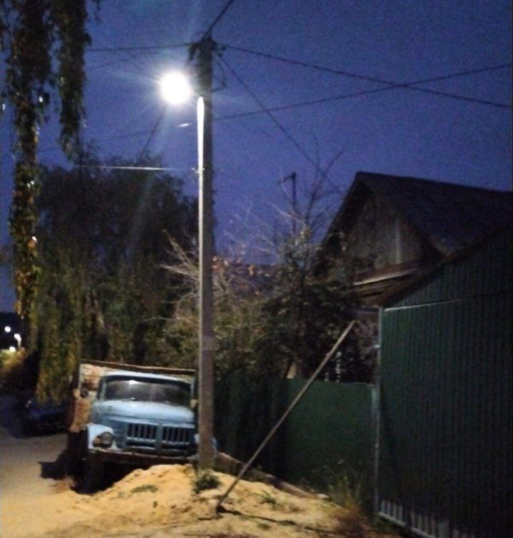 В Поливановке по просьбам жителей установили фонари и переходы