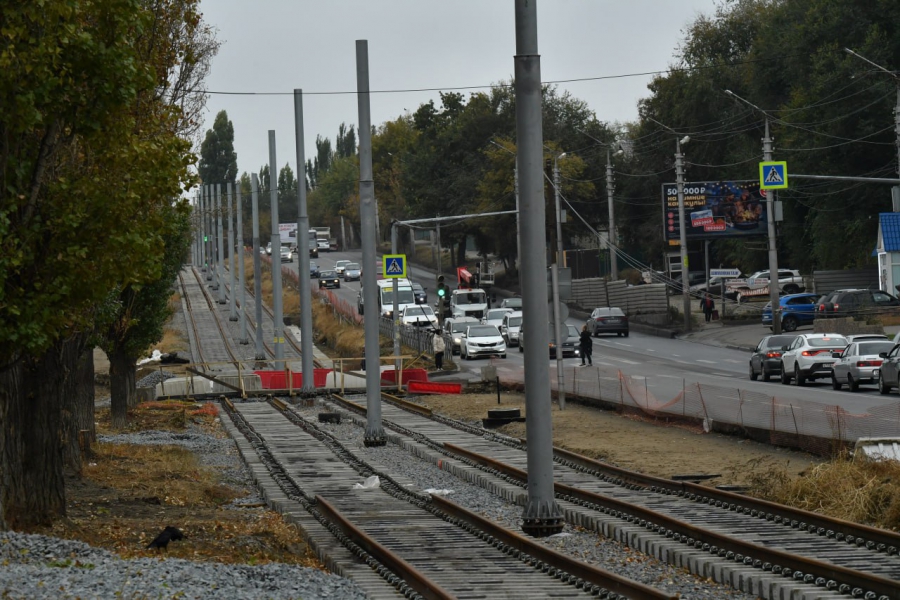В Саратове реконструкция трамвайных сетей идет с задержками. Есть риск срыва