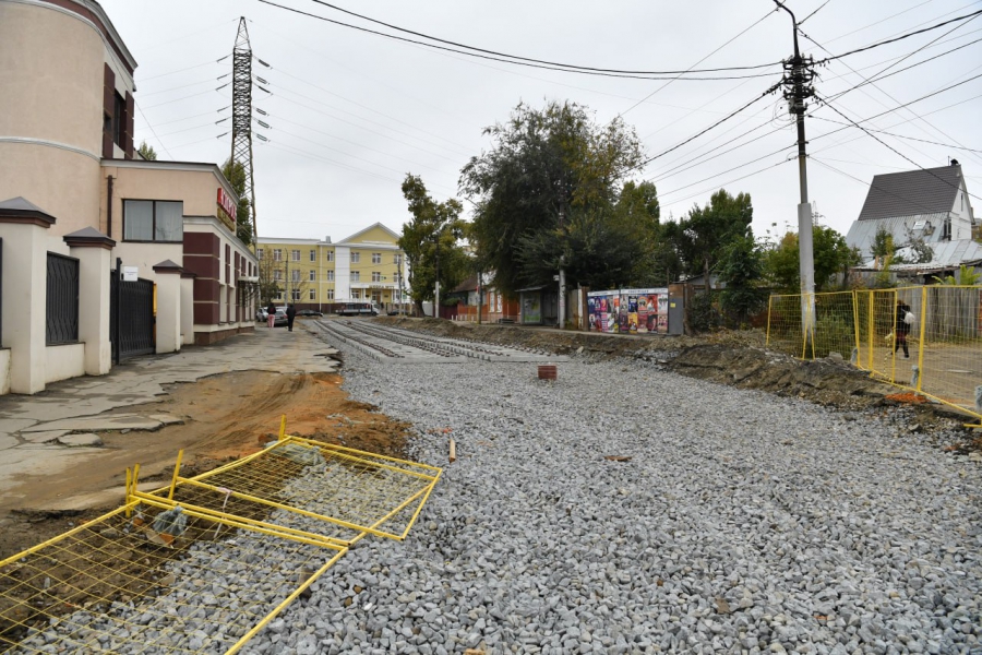 В Саратове реконструкция трамвайных сетей идет с задержками. Есть риск срыва