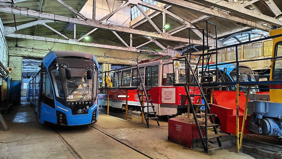 В Заводском районе начали ремонт депо для скоростного трамвая