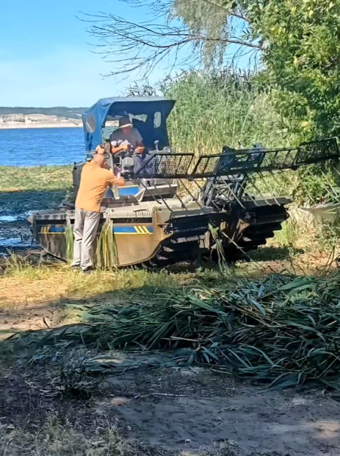 В Ровенском районе расчищают акваторию Волги от зарослей