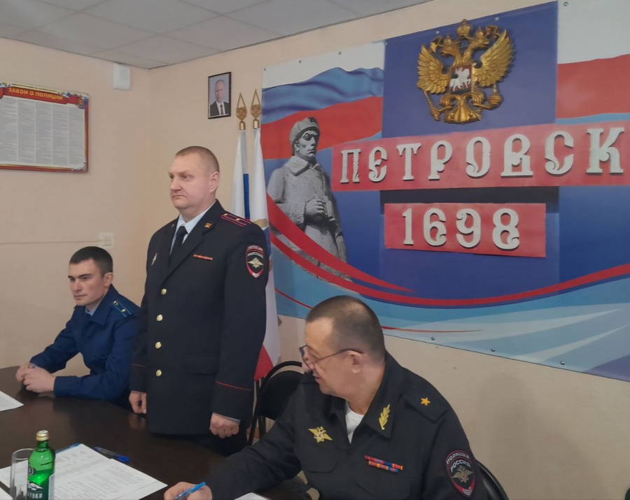 В Петровском районе отдел МВД возглавил майор Дмитрий Елин