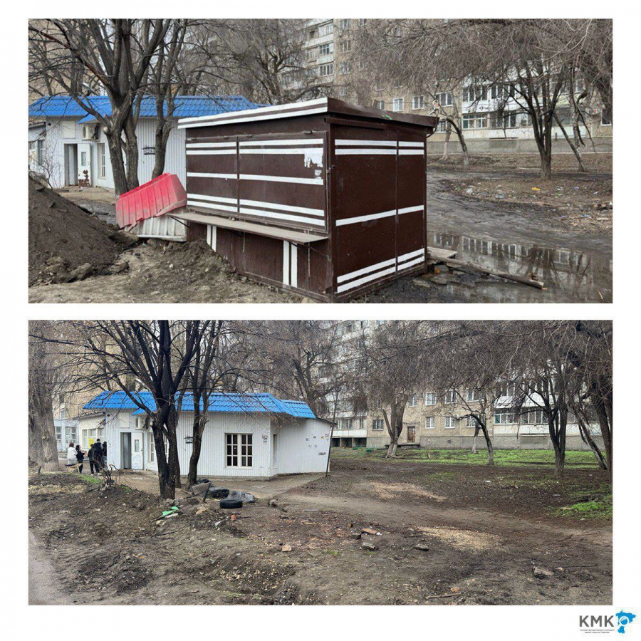 На Огородной снесли незаконный торговый ларек