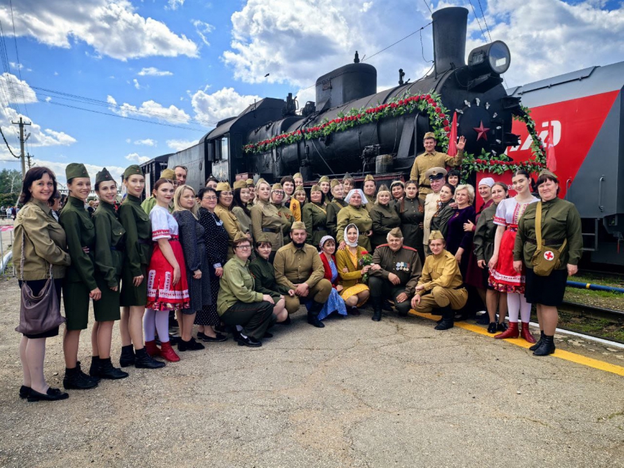 Ретропоезд «Воинский эшелон» осмотрели более 23 тыс. жителей Саратовской области
