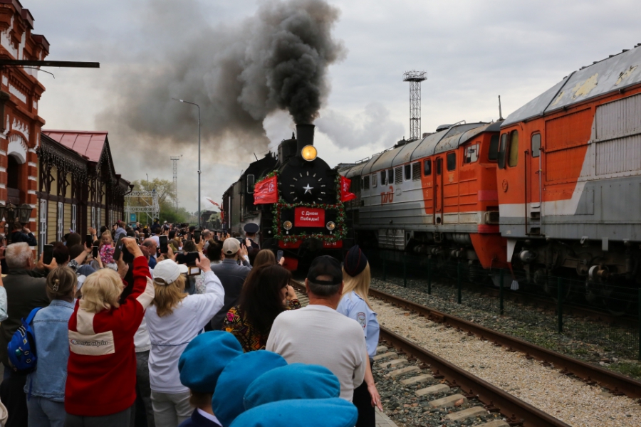 Ретропоезд «Воинский эшелон» осмотрели более 23 тыс. жителей Саратовской области