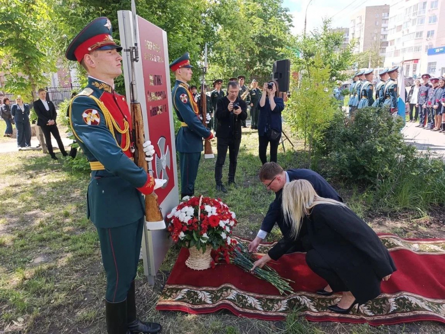 В Заводском районе торжественно открыли сквер имени героя СВО Александра Лыгина
