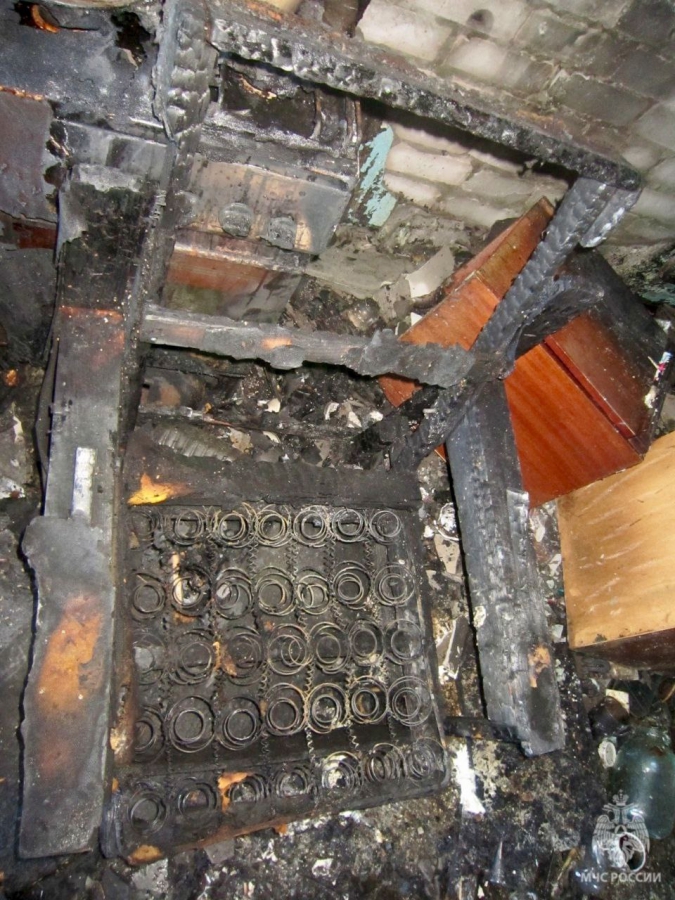 Под Энгельсом мужчина отравился дымом на пожаре и попал в реанимацию