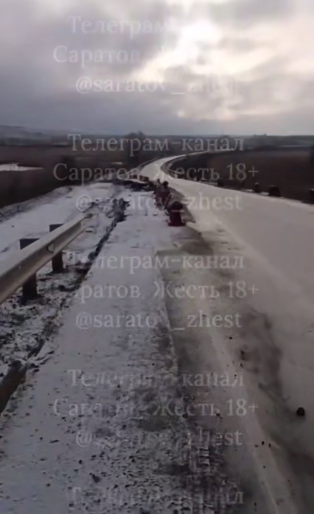 Из-за оползня разрушился участок трассы между Балашовом и Ртищево