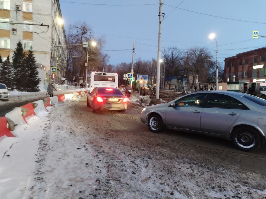 На Большой Горной ограничили проезд: пробки достигли 8 баллов