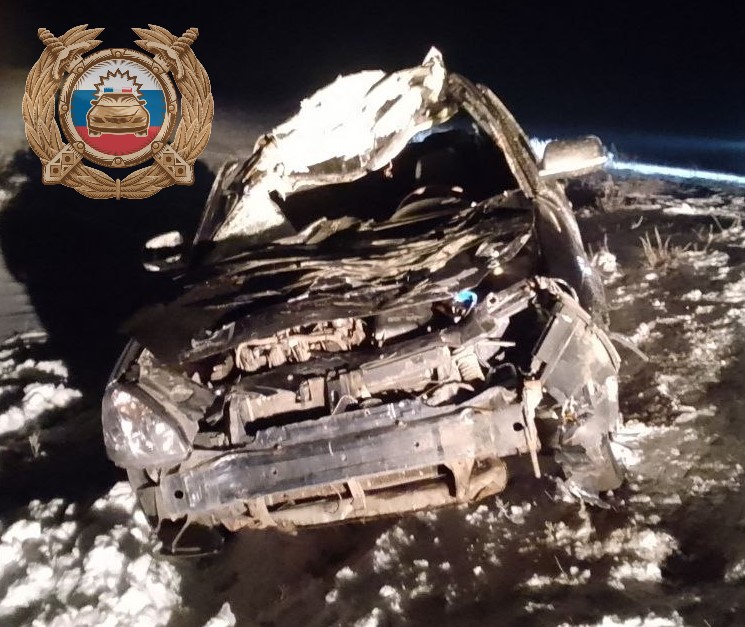 В Алгайском районе два человека пострадали при наезде «Приоры» на лошадь