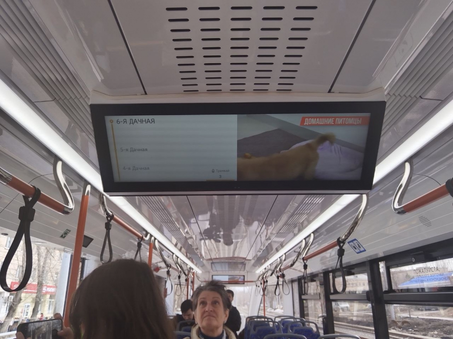 Саратовцам показали новые трехсекционные трамваи «Витязь-М» на маршруте №3