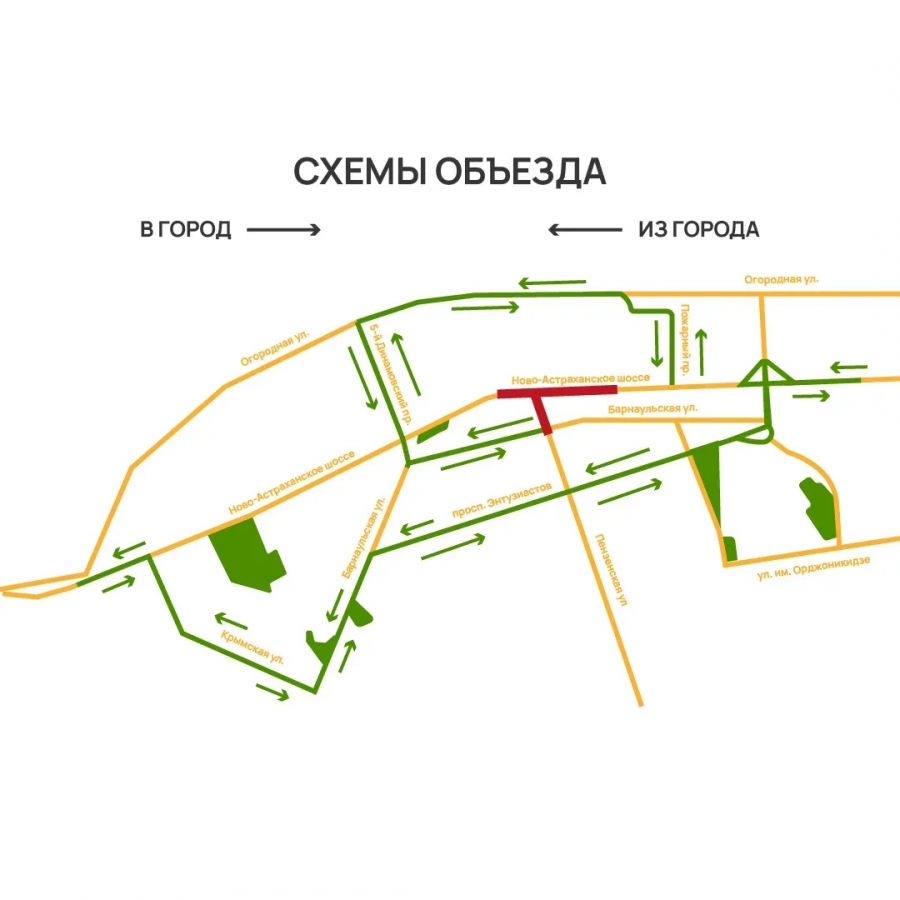 На Ново-Астраханском шоссе началось строительство путепровода