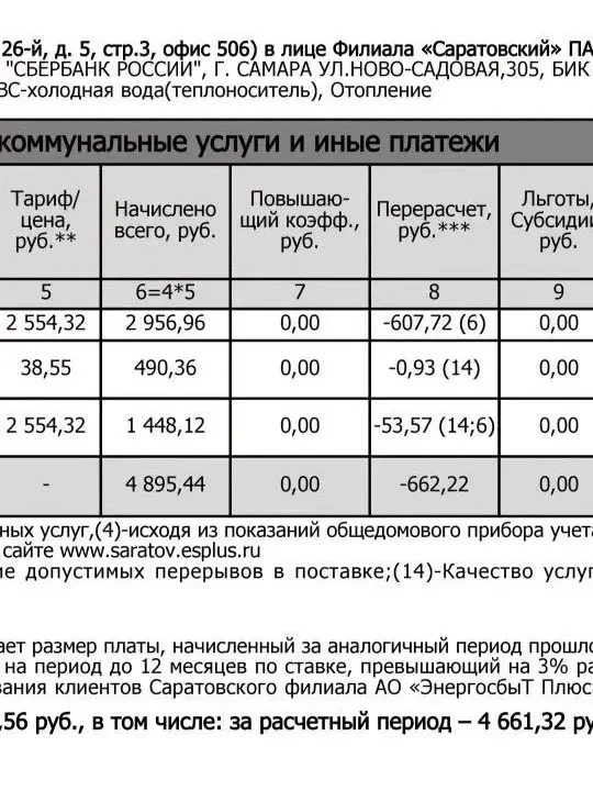 Жители Балаково увидели первые суммы перерасчета за отопление