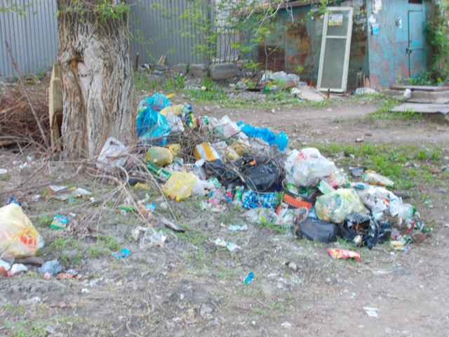 Жители улицы Школьной пожаловались на растущую гору мусора