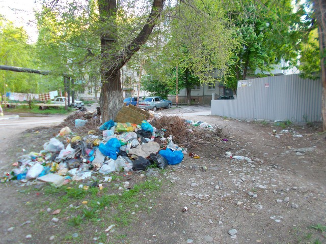Жители улицы Школьной пожаловались на растущую гору мусора