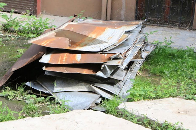 Рейд ОНФ. На Чернышевского ветер снес у дома крышу