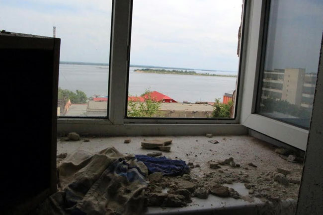 Рейд ОНФ. На Чернышевского ветер снес у дома крышу