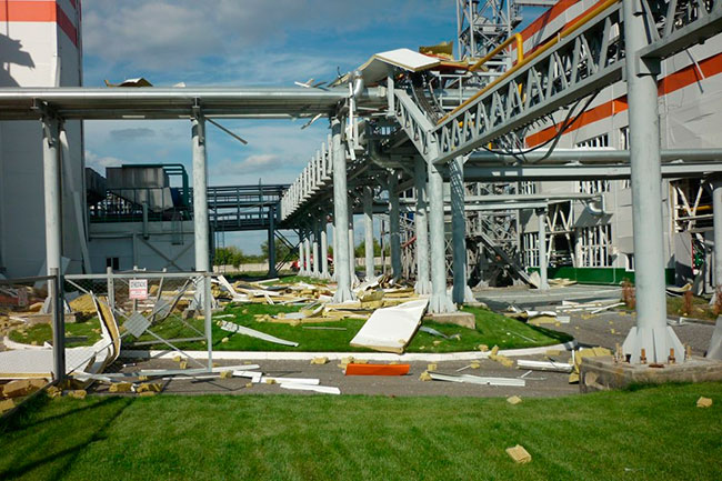 ГУ МЧС опубликовало фото с места мощного взрыва в Балакове