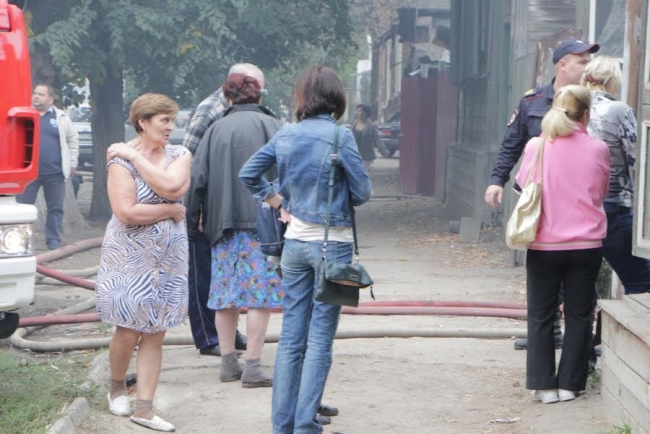 Сообщается о погибшем на пожаре в центре Саратова