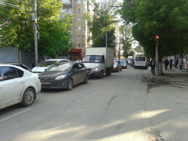 На Чернышевского заблокирован проезд из-за ДТП с маршруткой