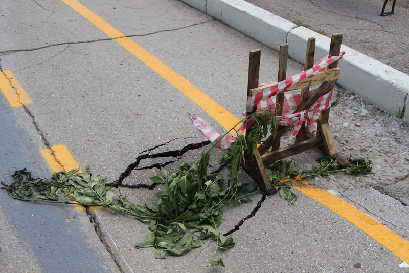 Велодорожка на Набережной Космонавтов начала проваливаться