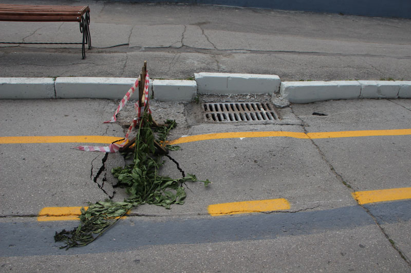 Велодорожка на Набережной Космонавтов начала проваливаться