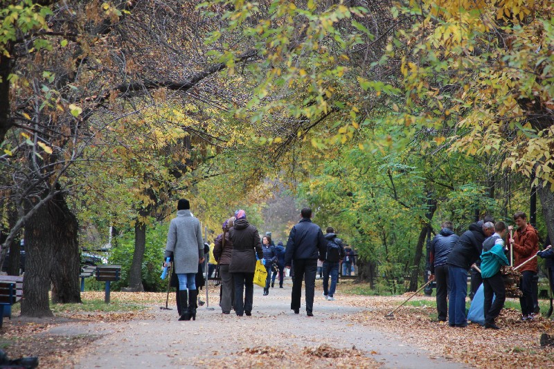 «Холодный субботник» в Саратове вывел на улицы 10 тысяч горожан
