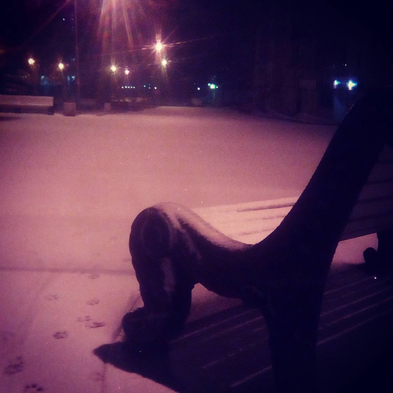 Саратовцы фотографируют первый снег и лепят снеговиков