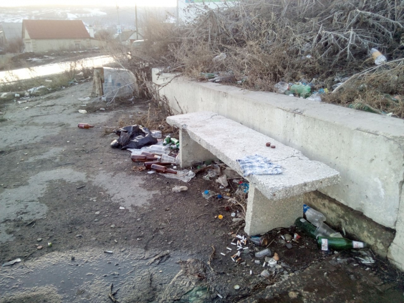 Мочиновский родник на выезде из Саратова забросали мусором