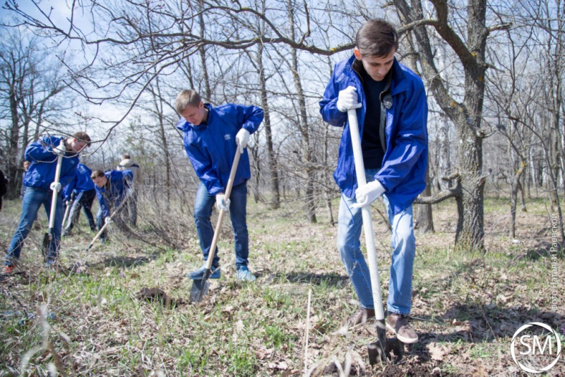 Студенты СГЮА посадили деревья на «Аллее выпускников»