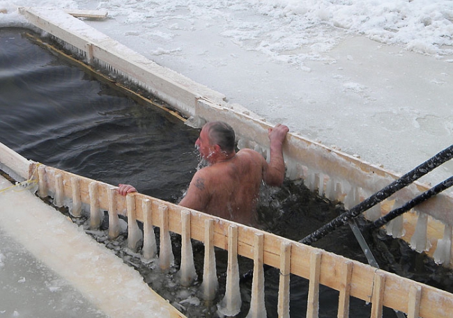 На Крещение четыре министра и зампред купались в проруби