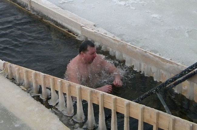 На Крещение четыре министра и зампред купались в проруби