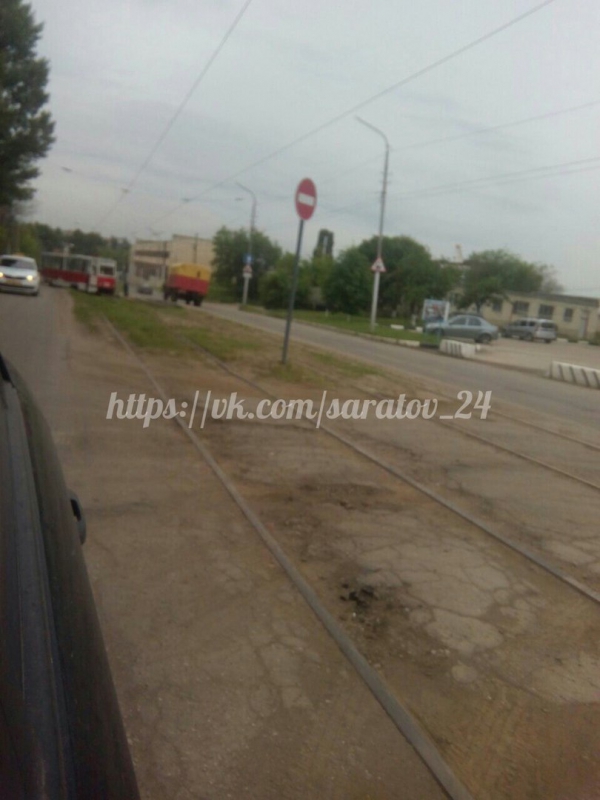 В Заводском районе трамвай №7 сошел с рельсов