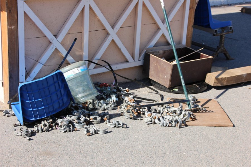 На Театральной площади собирают стадион для суперфинала по пляжному футболу