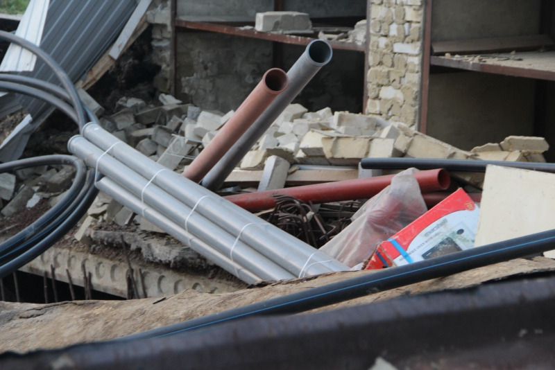 В Саратове произошло крупное обрушение в гаражном массиве