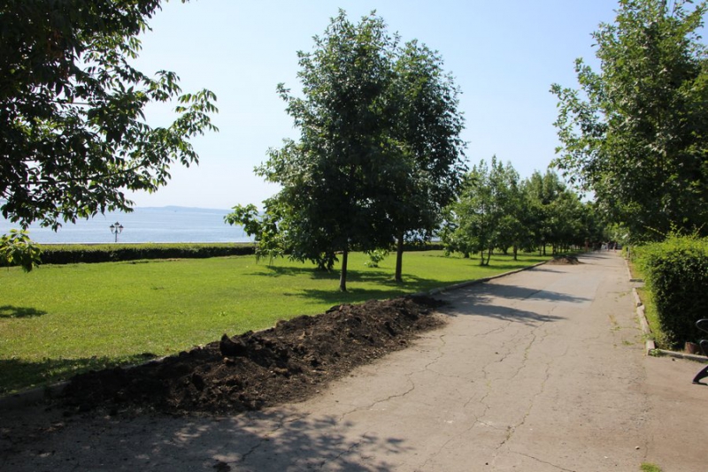 На набережной Саратова начались работы по установке плавучего фонтана