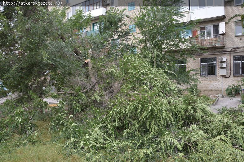 По Аткарску прошла пыльная буря