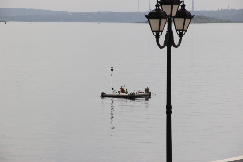 Плавучий фонтан у Саратова будут тестировать по ночам