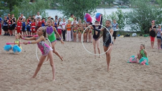 На Зеленом острове состоялся детский спортивный праздник