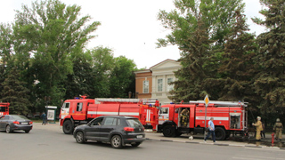  В Саратовском музее имени Радищева потушили условный пожар