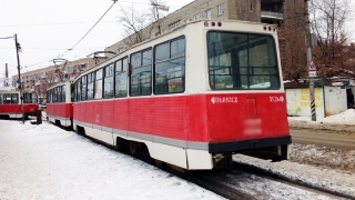 Саратовцы жалуются на морозы в трамвайных вагонах