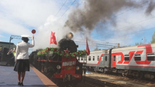 В Саратов прибыл ретро-поезд «Победа»