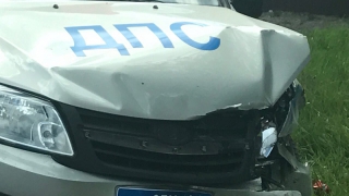 В Балашове разбился автомобиль ДПС