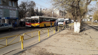 В Саратове «притерлись» троллейбус и автобус 