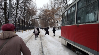 Движение на трамвайном маршруте №3 прекратилось из-за обесточки Движение на трамвайном маршруте №3 прекратилось из-за обесточки