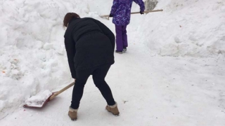 Мэрия Саратова: Учителя школы №78 чистили снег добровольно
