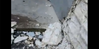 В Сторожевке обвалившаяся стена здания скорой помощи травмировала водителя