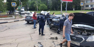 На Московской пассажир «десятки» погиб в столкновении с такси
